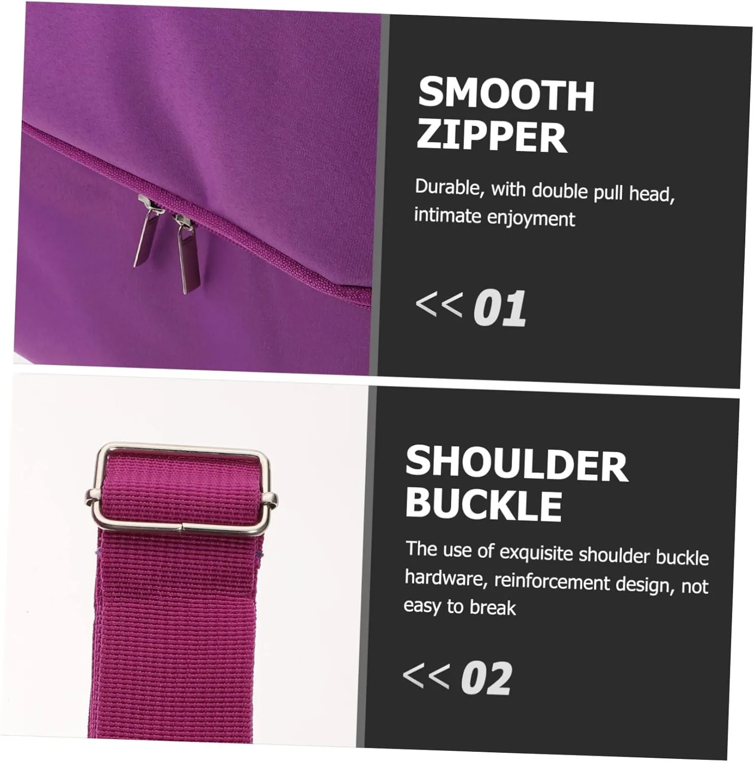 1pc Cosmetic Bag Water Proof Wash Bag Purple Oxford Cloth Miss