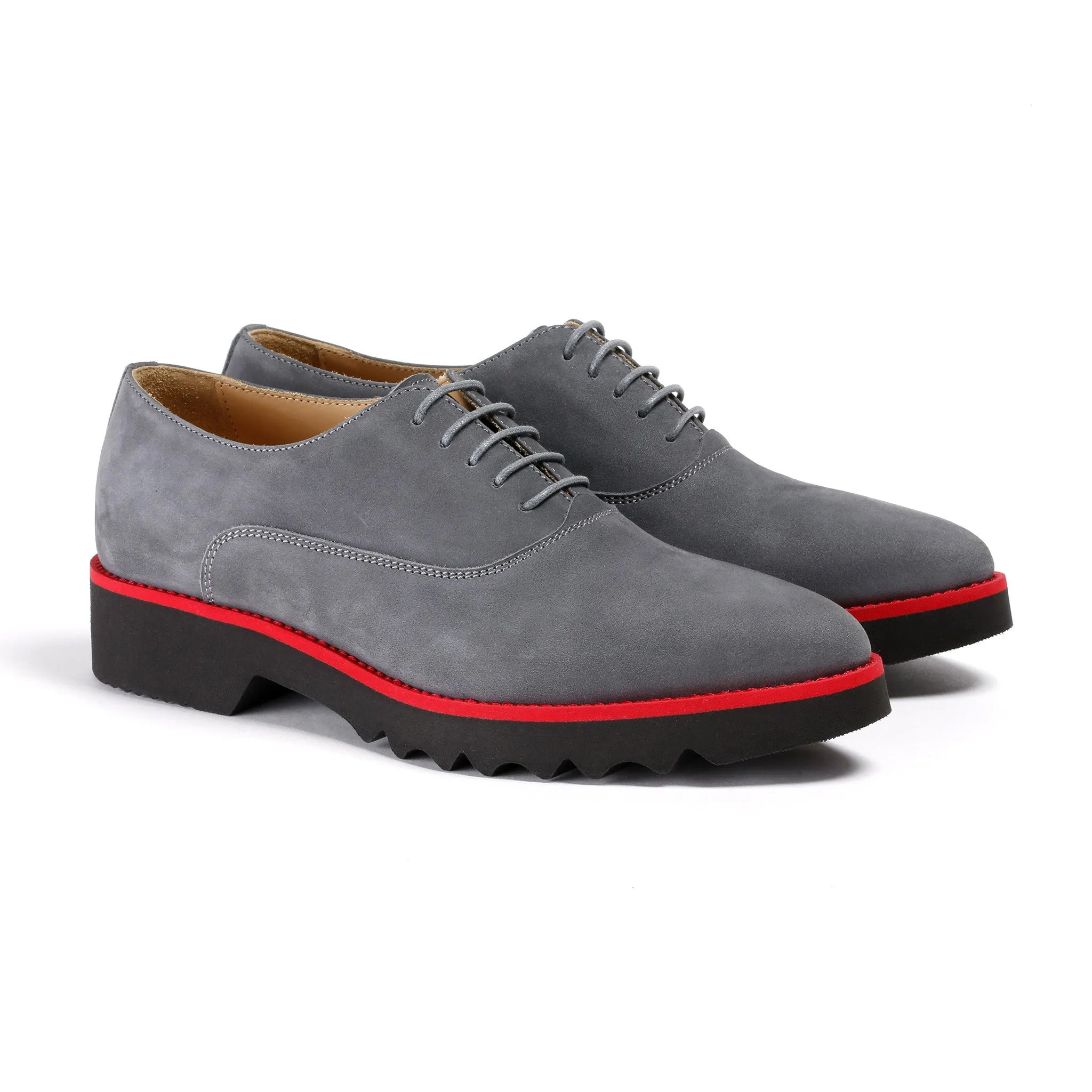 2017 Women's Grey & Red Lace Up