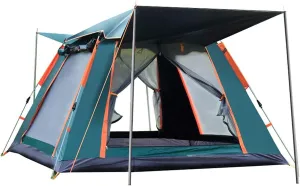 5 Person Family Camping Tent 4 Season Double Layers Waterproof Anti-UV Windproof Tents Family Outdoor Camping Tent