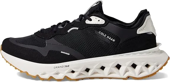 5.ZeroGrand Lace Heeled Wholesale Chunky Time-saving Black/Black/Ivory Cole Sneakers Runner Up Haan