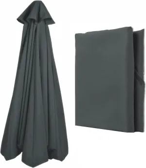 8ribs/6ribs Patio Umbrella Canopy Replacement, Polyester 9ft/10ft/11ft/13ft/6.5ft/7.5ft/8.2ft Outdoor Umbrella Replacement Top, UV 50  Fade & Tear Resistant for Garden, Lawn, Backyard, Pool
