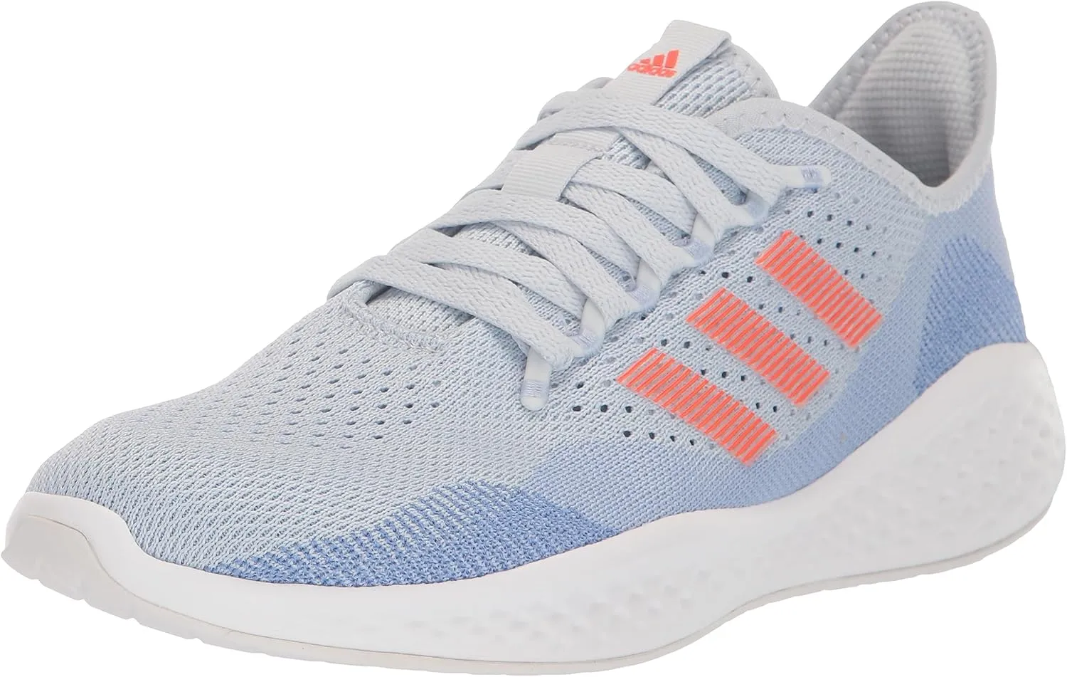 adidas Women's Fluidflow 2.0 Sneaker, Halo Blue/Solar Red/Blue Dawn, 5
