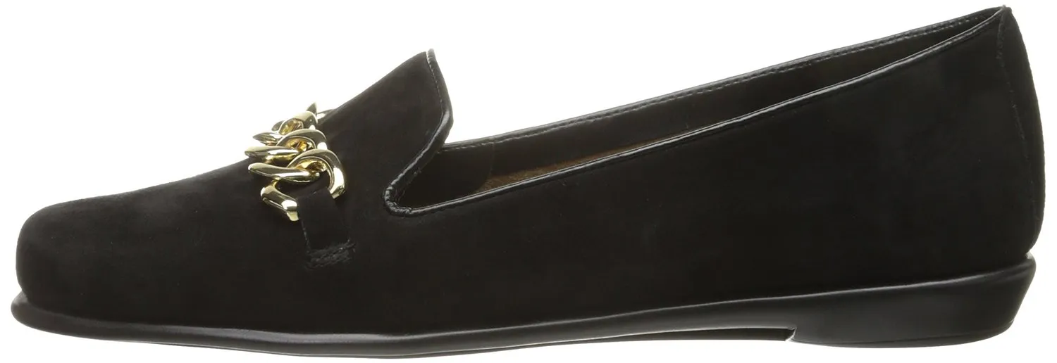 Aerosoles Women's Beta Ray Slip-On Loafer,Black Suede,8.5 M US