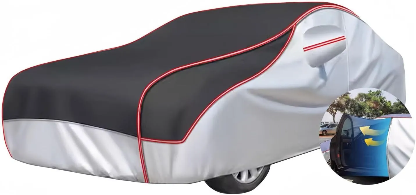 Anti-Hail Car Cover for Aston Martin DBX SUV, Waterproof All Weather Full car Cover, Multifunctional-Layer Thickened Cotton Automobiles for Rain Snow Sun Hail(Black)