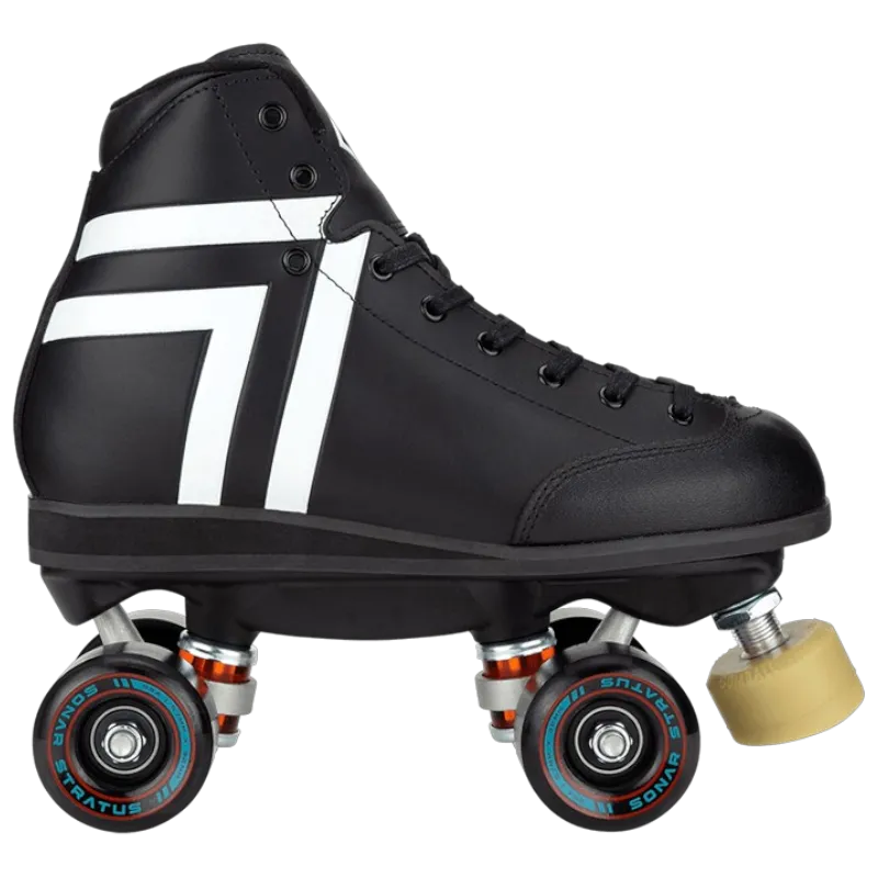 Antik Skates - Black / White Skyhawk Park - Roller Skate Set