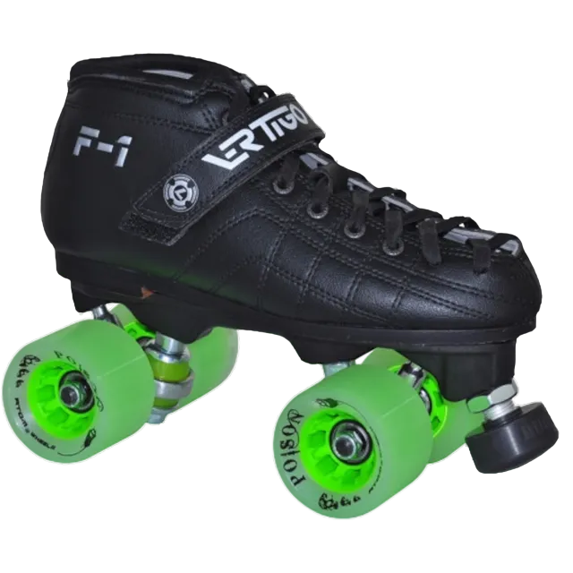 Atom Skates - Womens Size 4.5 Luigino F1 Poison - Roller Derby Skate Package