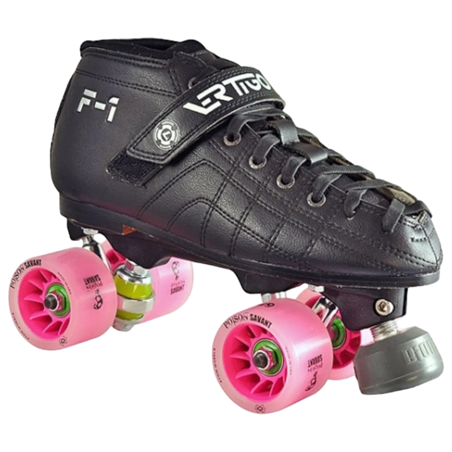 Atom Skates - Womens Size 4.5 Luigino F1 Poison - Roller Derby Skate Package