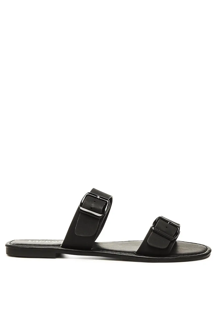 Aurora Buckled Slip On Flats