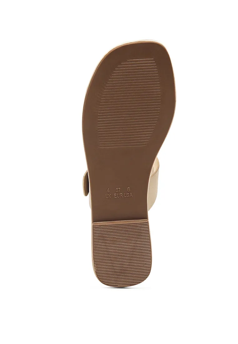 Aurora Buckled Slip On Flats