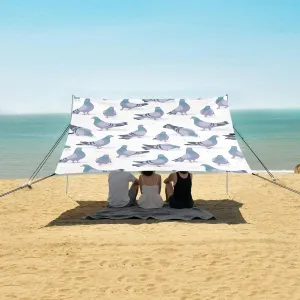 Beach Shade Tent with UPF50  UV Protection,Rock Doves Pigeon Lightweight Camping Sun Shelter for Outdoor,Camping Trips, Fishing, Backyard,Picnics,Easy Set Up and Carry 9x10.5 FT