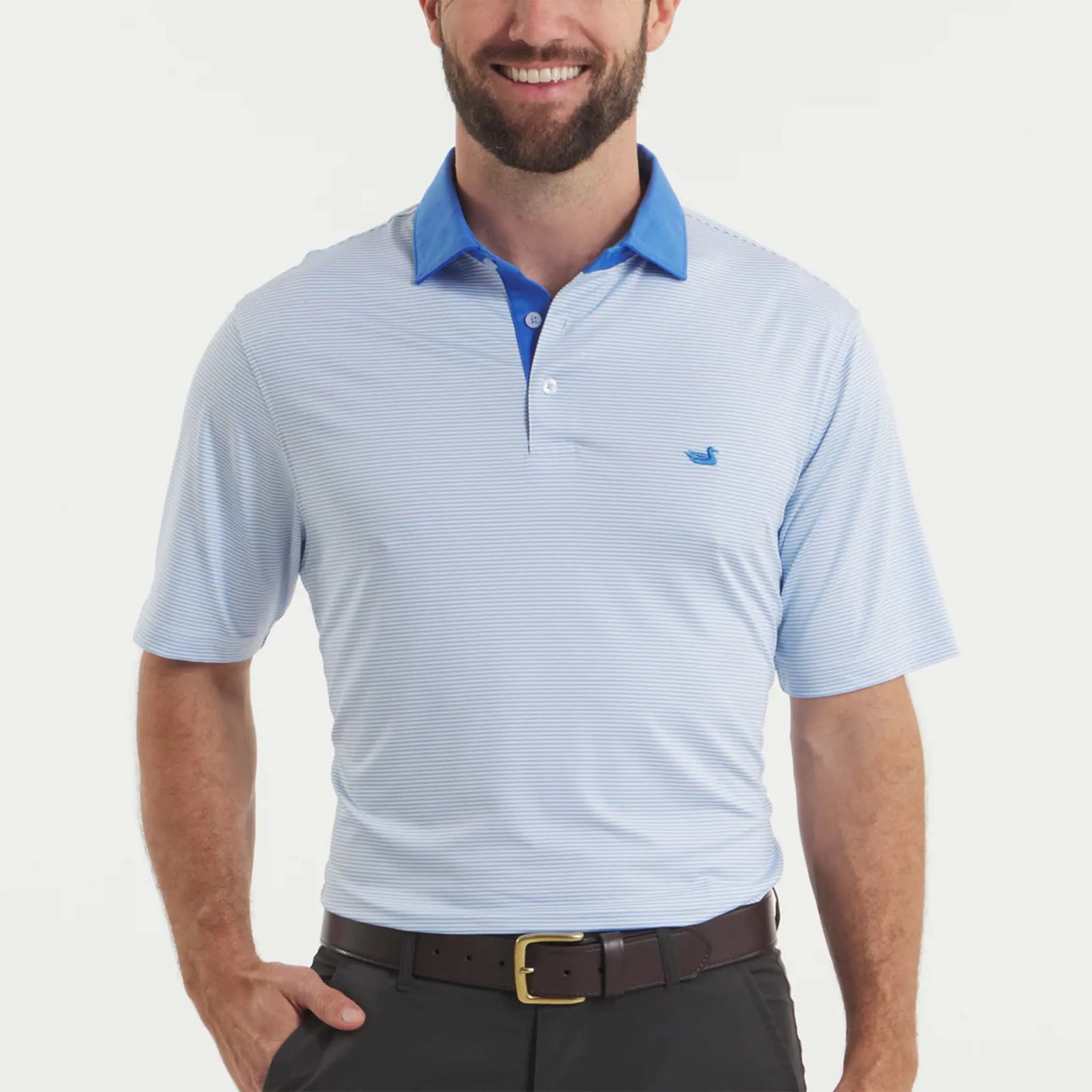 Bermuda Hampton Stripe Performance Polo