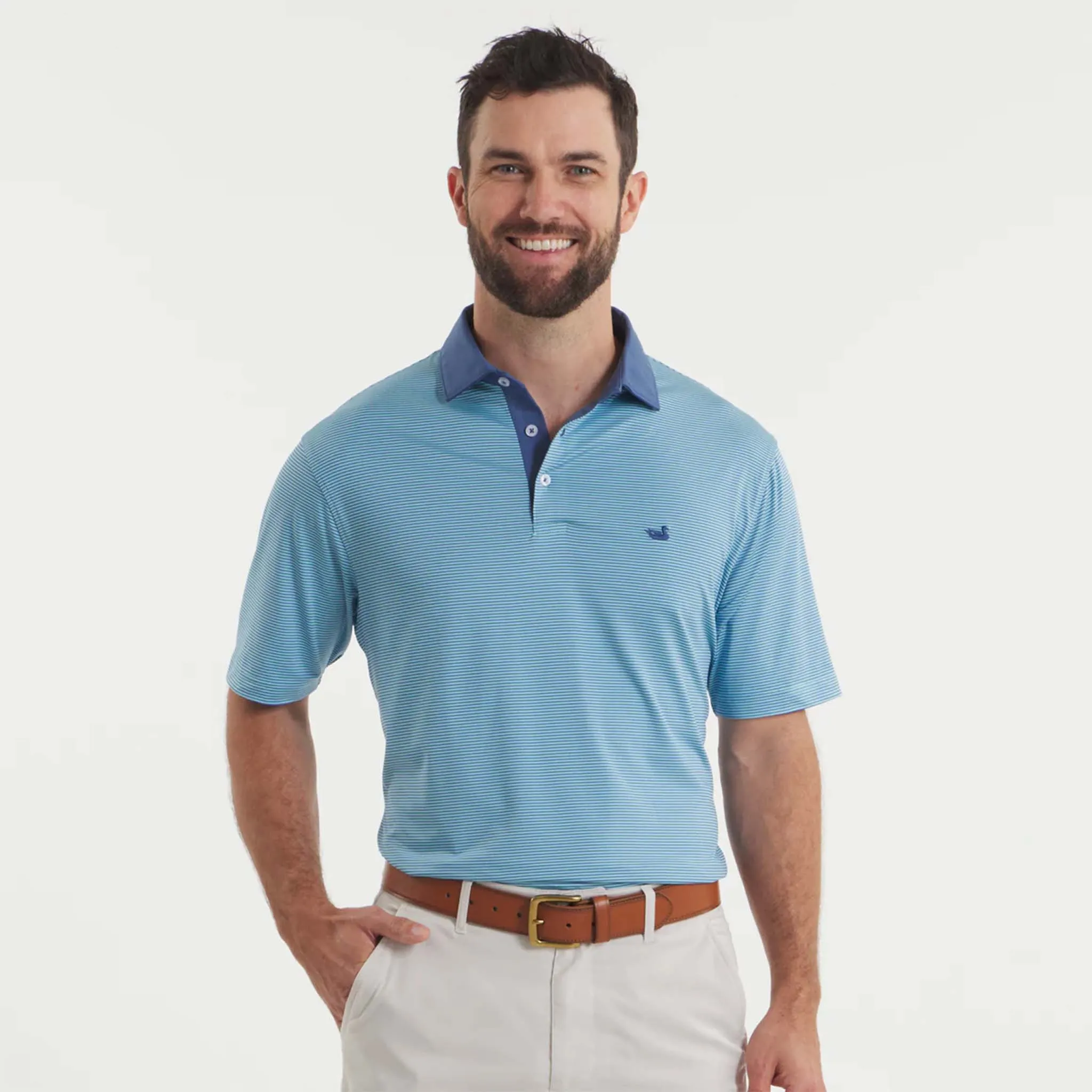 Bermuda Hampton Stripe Performance Polo