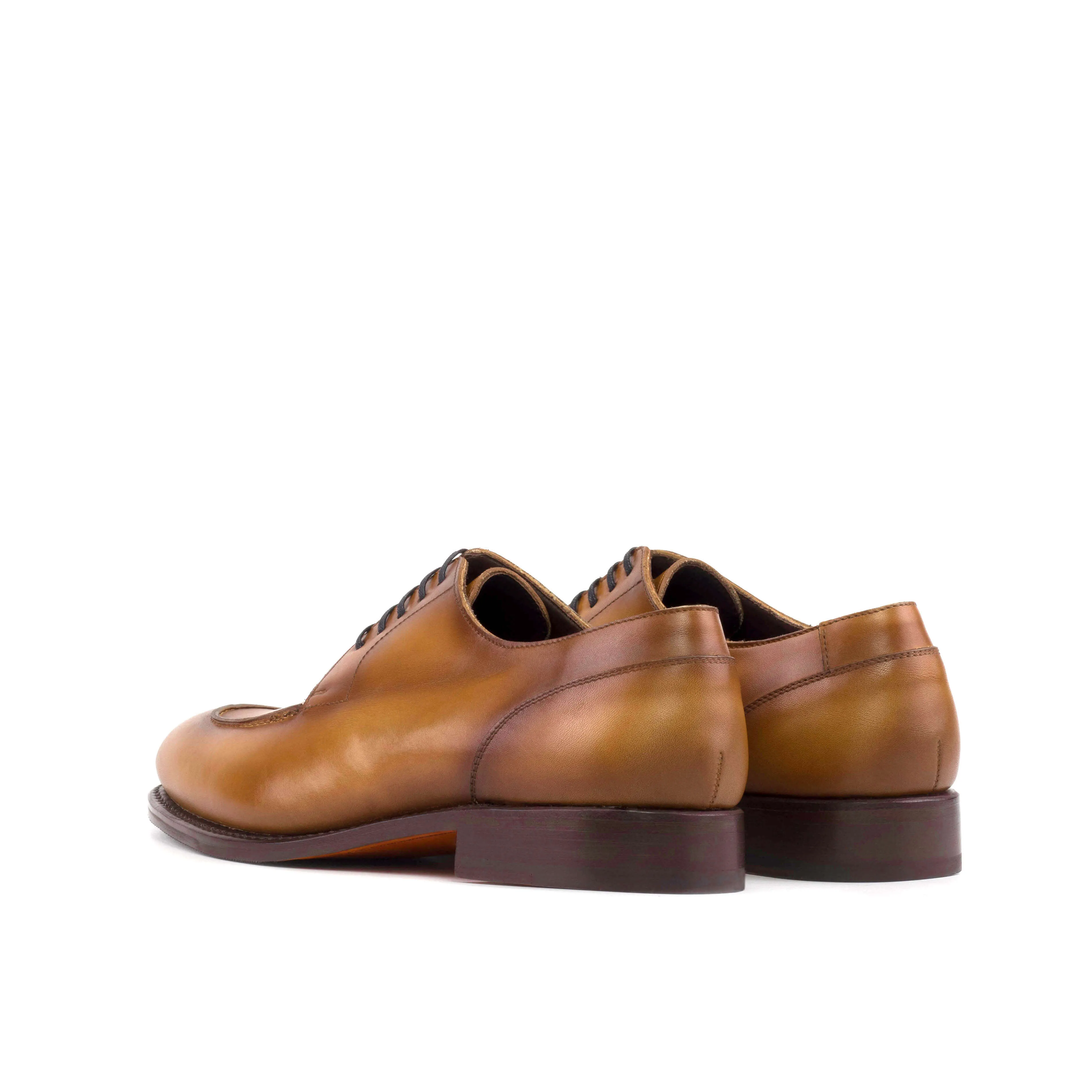 Bespoke Cognac Split Toe Derby Shoes