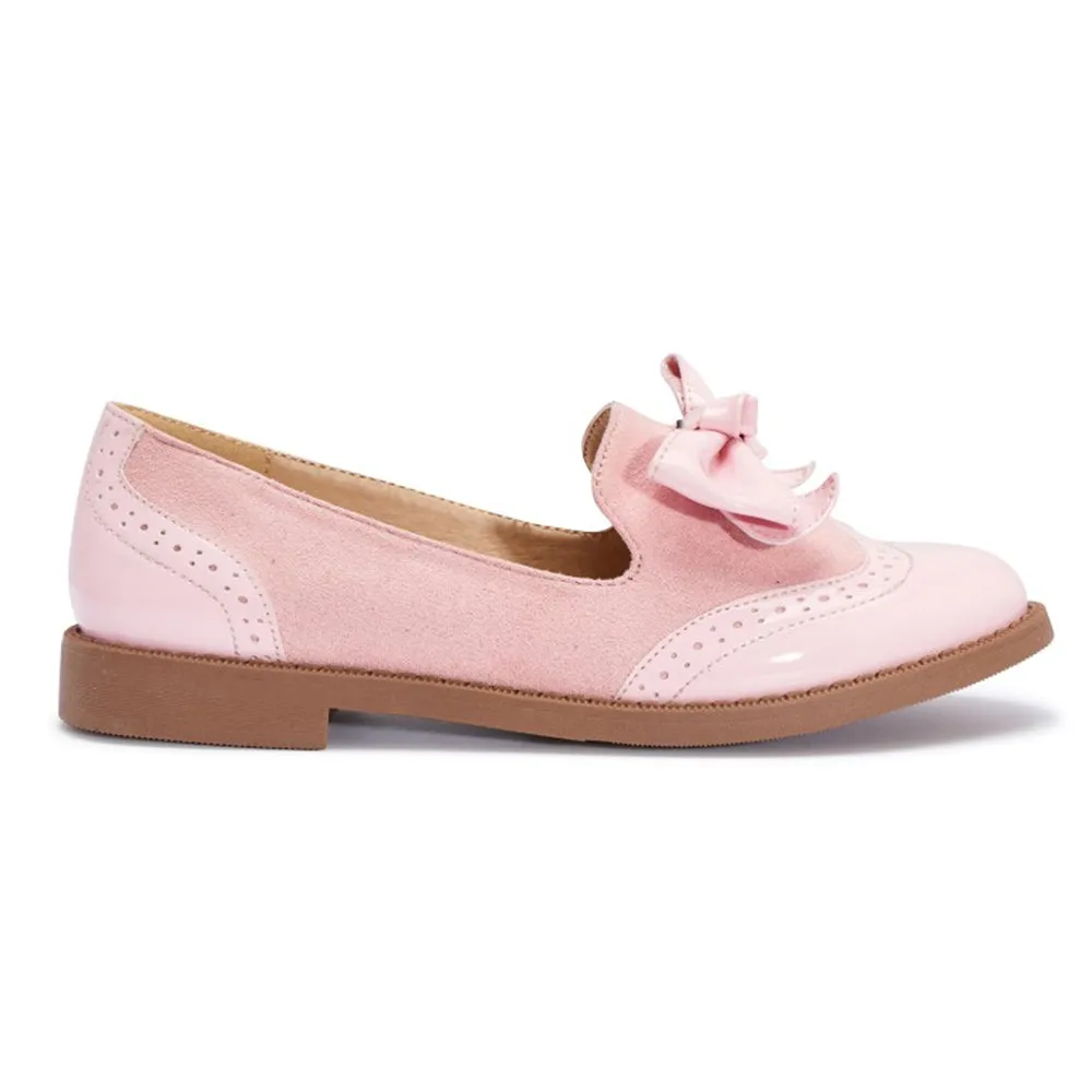 Bow detail loafer