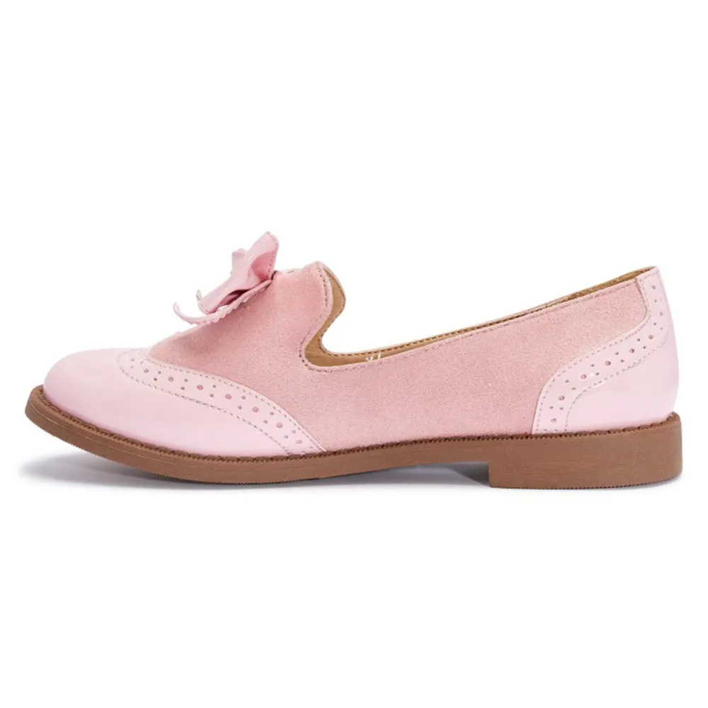 Bow detail loafer