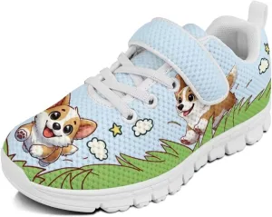 Boys Girls Animal Sneakers Lightweight Breathable Sports Running Tennis Shoes with One Strap Comfort Walking Shoes US 11-15
