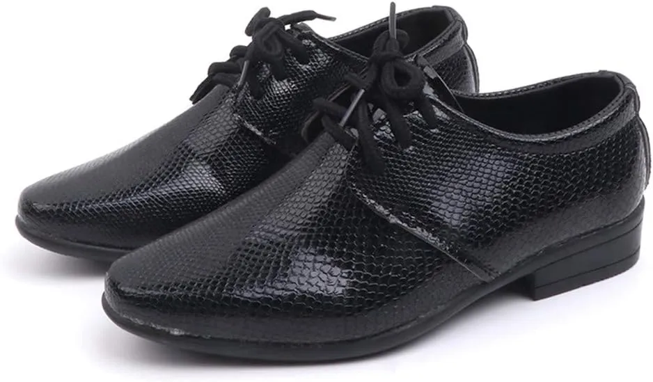 Boys Girls Dress Shoes Loafer Wedding Shoes Classic Lace-Up Oxfor𝐝 Casual Dress Formal Shoes for Toddler and Baby