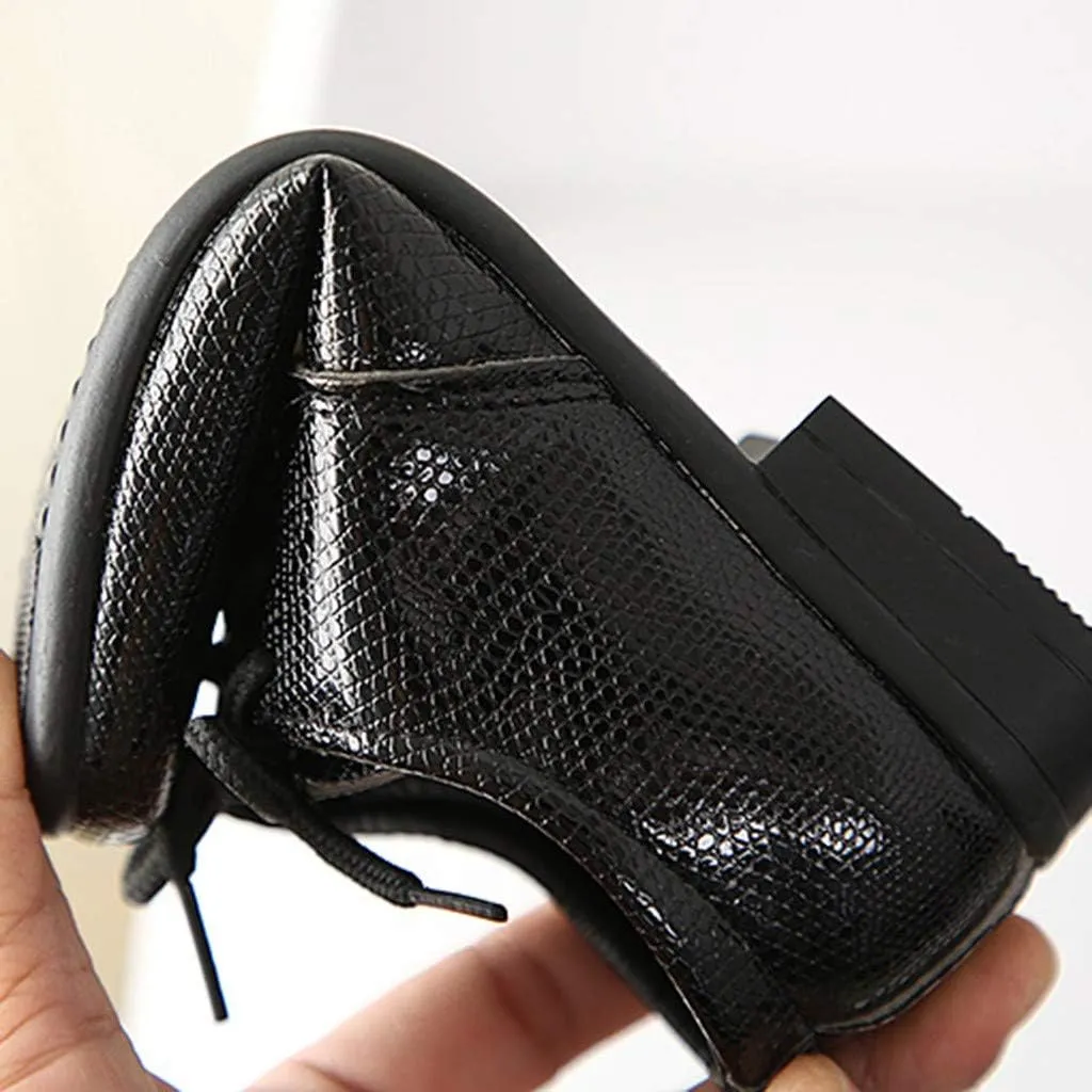 Boys Girls Dress Shoes Loafer Wedding Shoes Classic Lace-Up Oxfor𝐝 Casual Dress Formal Shoes for Toddler and Baby