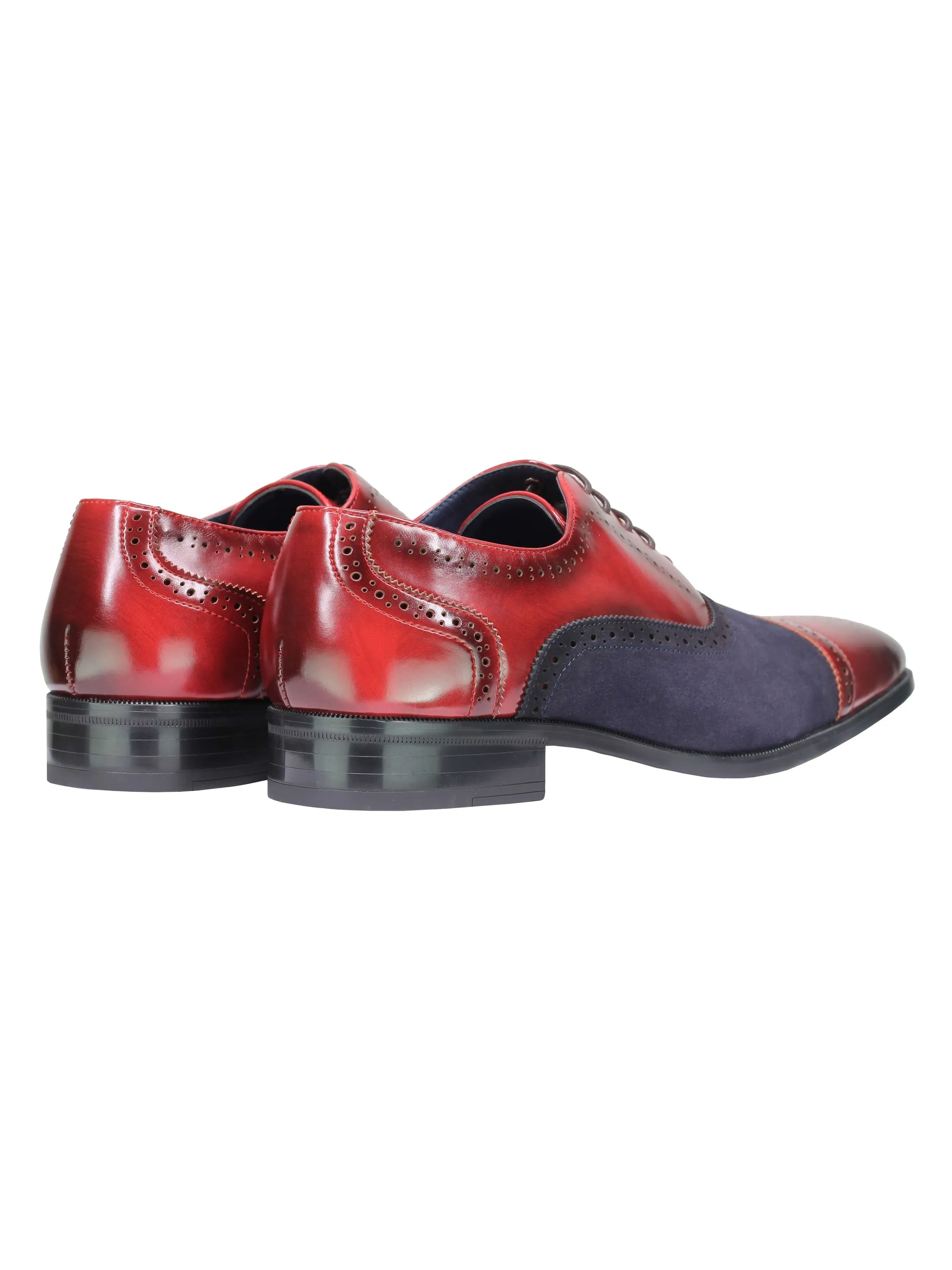 BROGUE - SUEDE & LEATHER OXFORD LACE UP