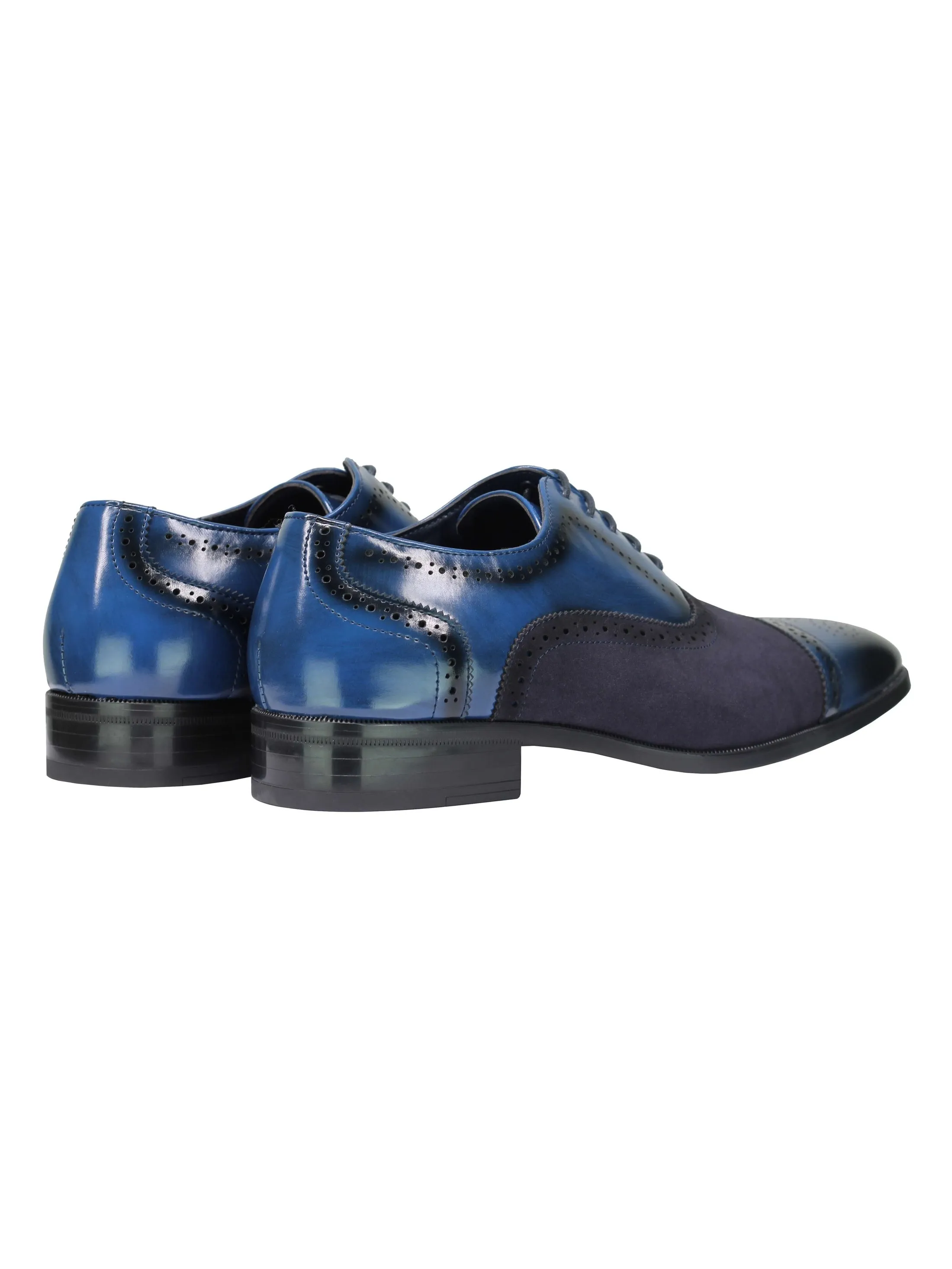 BROGUE - SUEDE & LEATHER OXFORD LACE UP