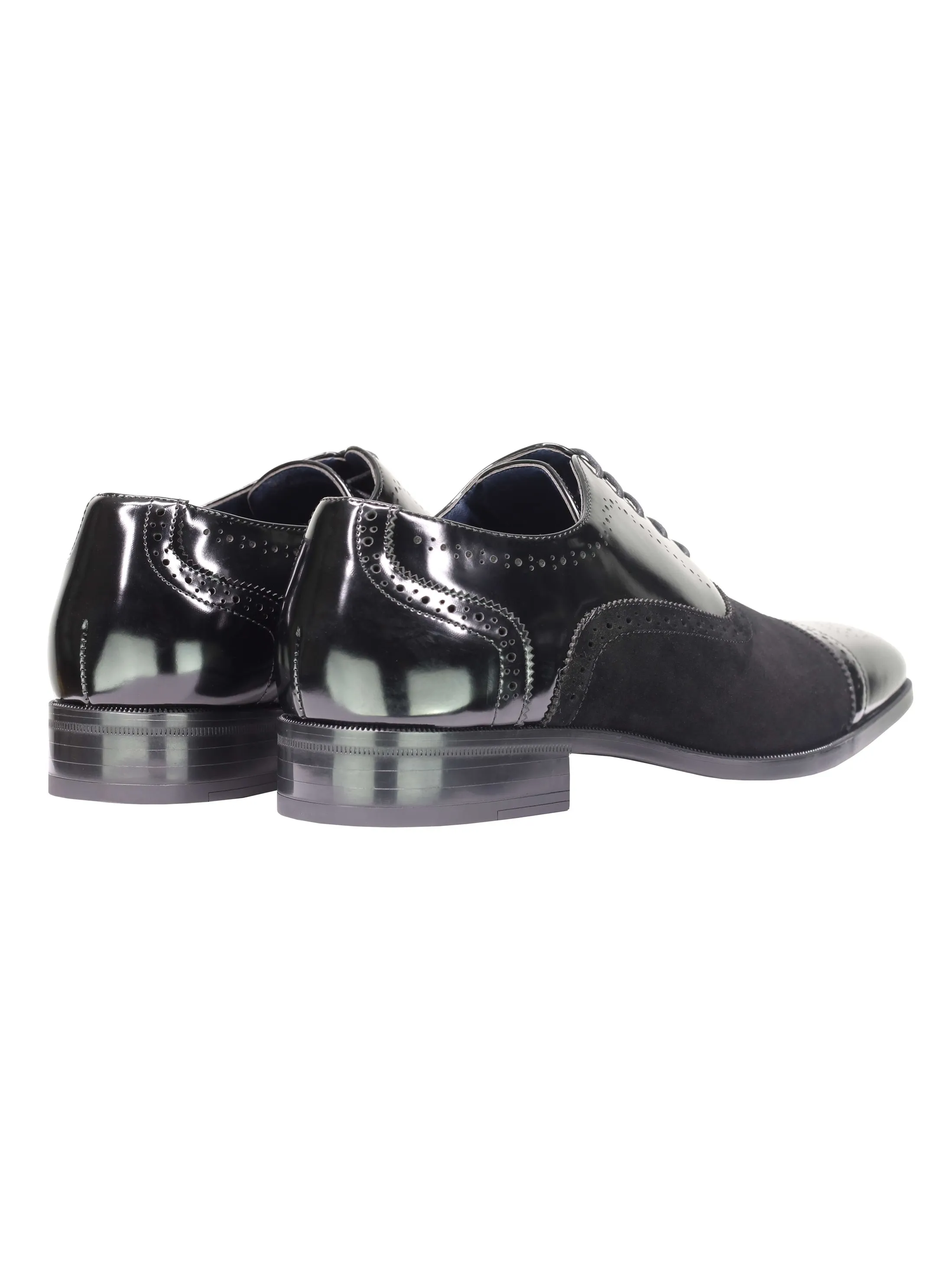 BROGUE - SUEDE & LEATHER OXFORD LACE UP