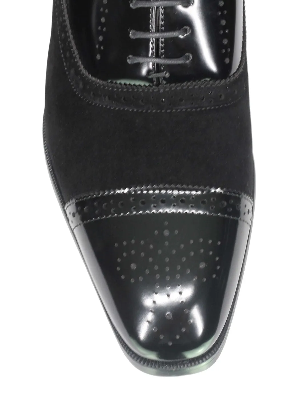 BROGUE - SUEDE & LEATHER OXFORD LACE UP