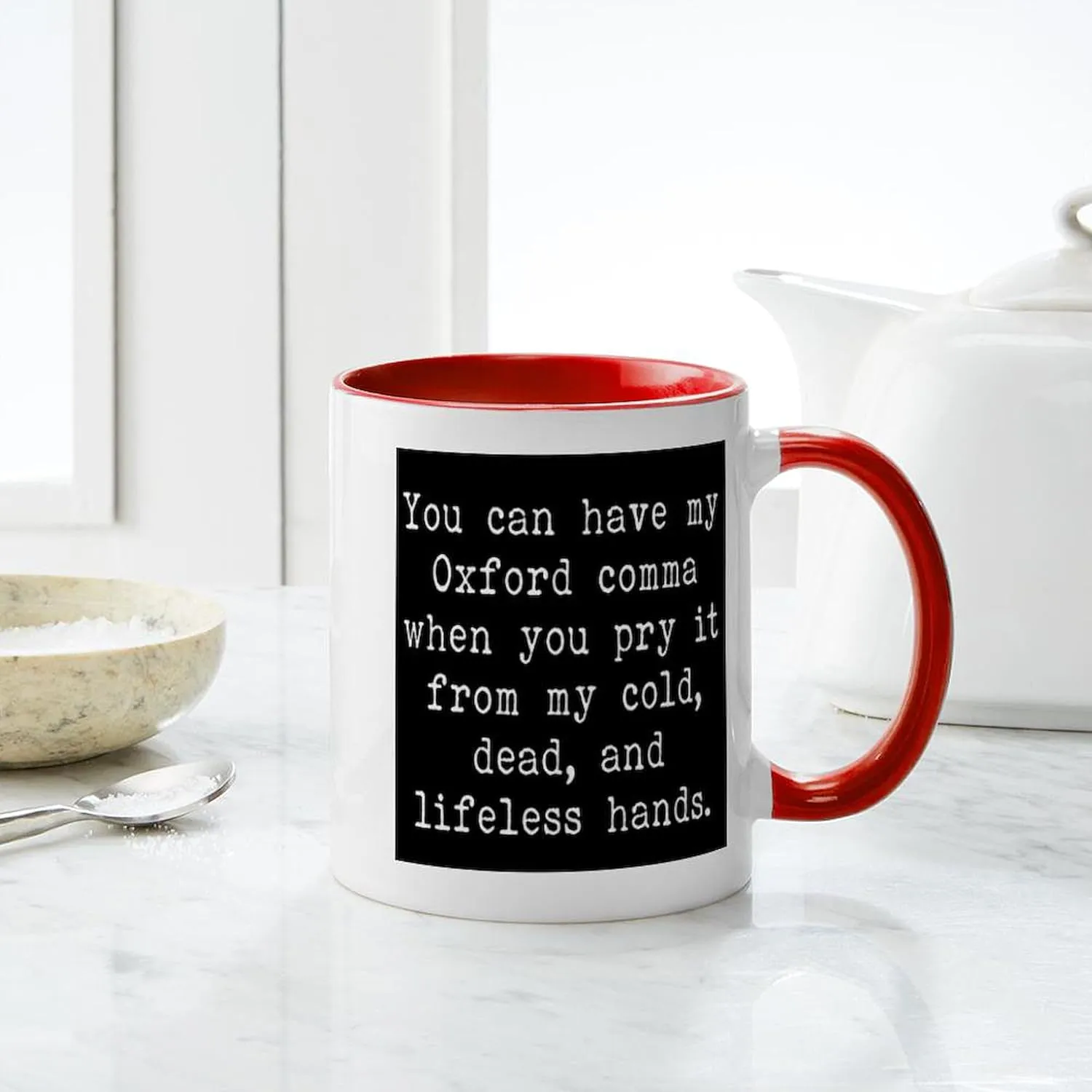 CafePress You Can Have My Oxford Comma When You Pry It Mugs 11 oz (325 ml) Ceramic Coffee Mug