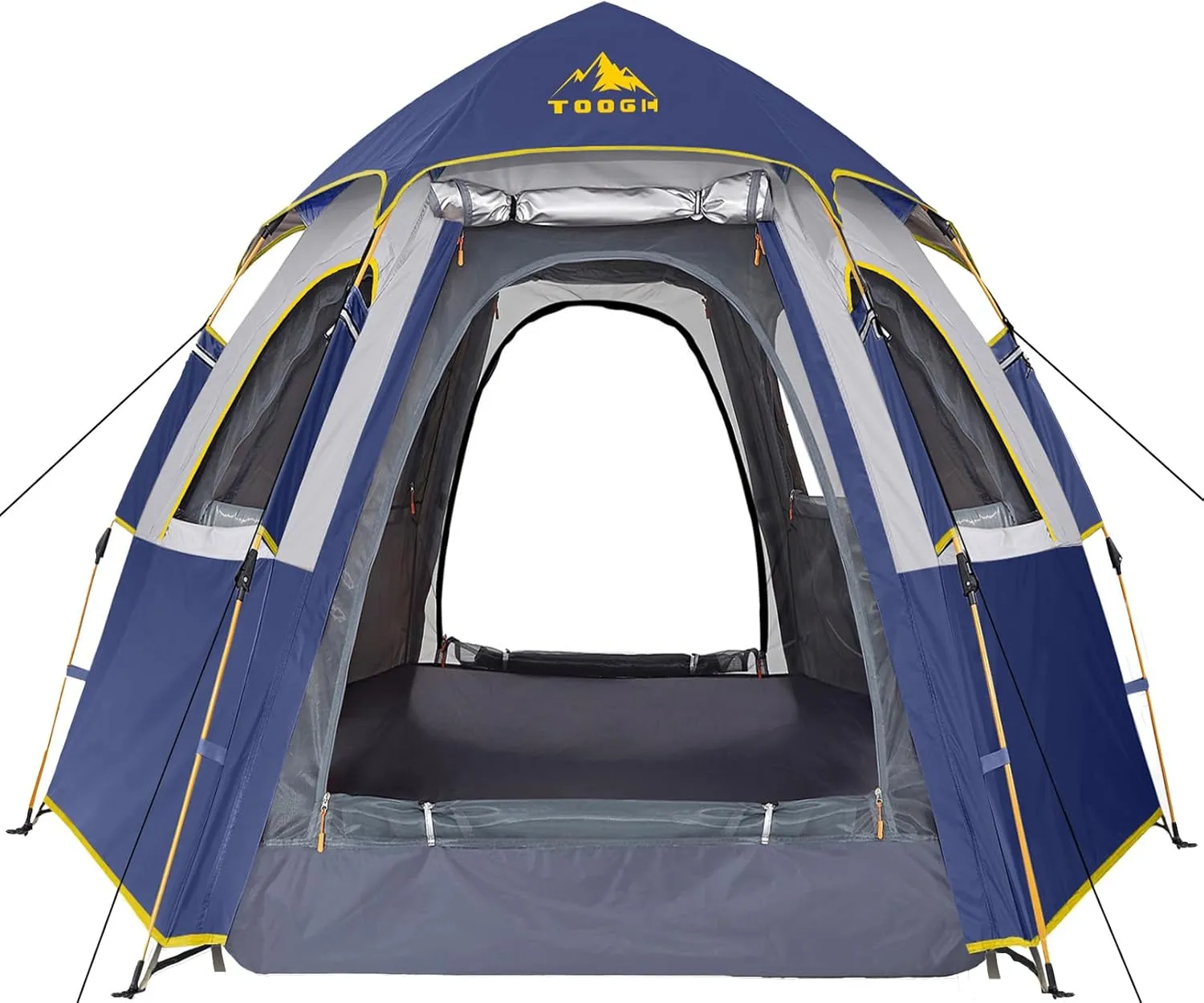 Camping Tent with Instant Setup, 2/3 Person Weatherproof Tent Easy Quick Set Up in 60 Seconds with Rainfly Backpack Tent for Family Camping & Hiking, Upgraded Ventilation,Center Height 66-inch