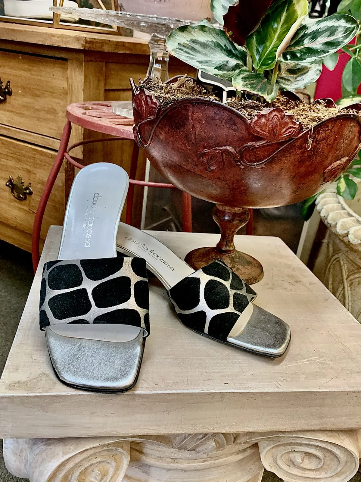 Claudio Fracassa Suede Sandal