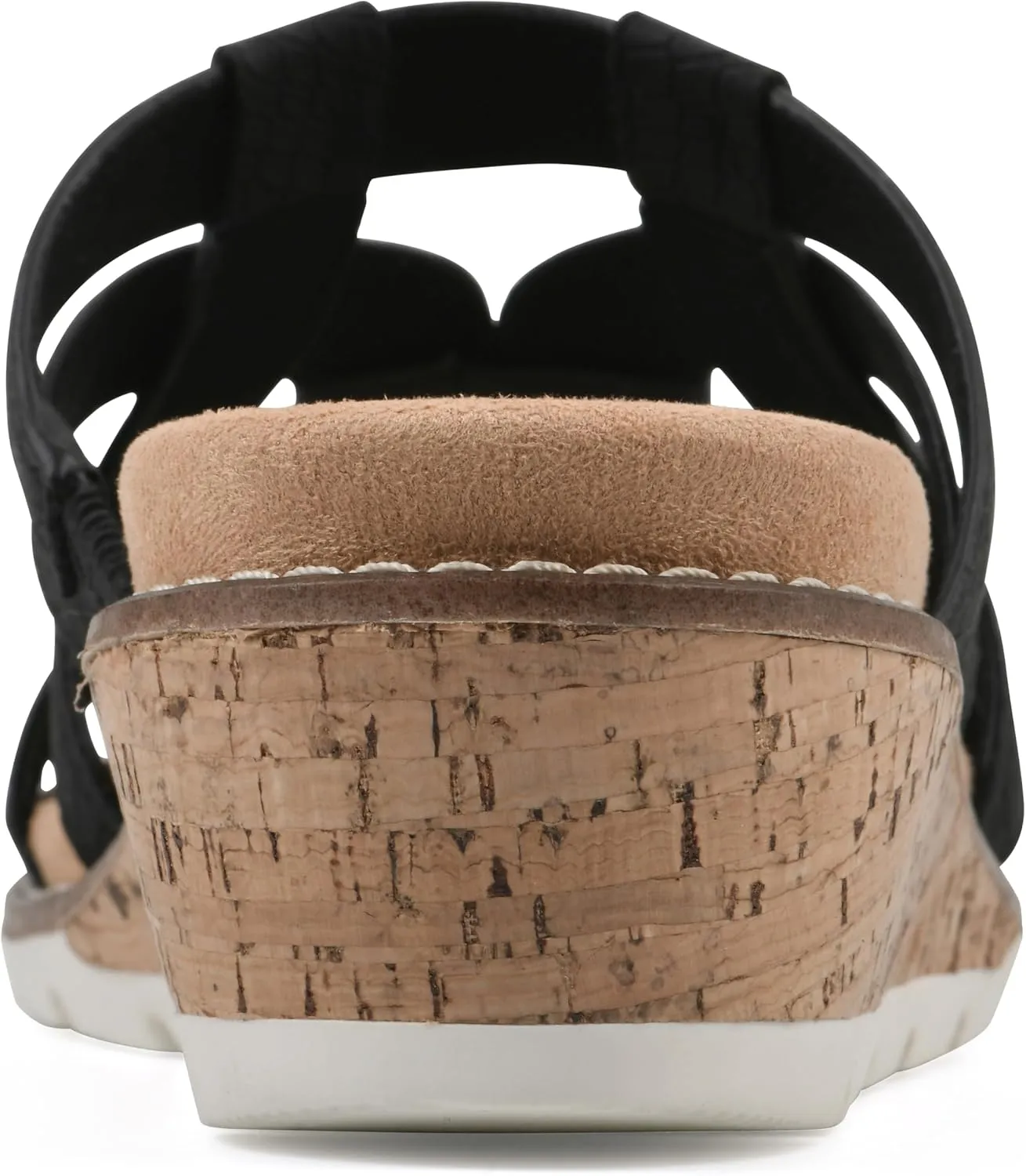 CLIFFS BY WHITE MOUNTAIN Women's Tinisha Strappy Cork Wedge Sandal