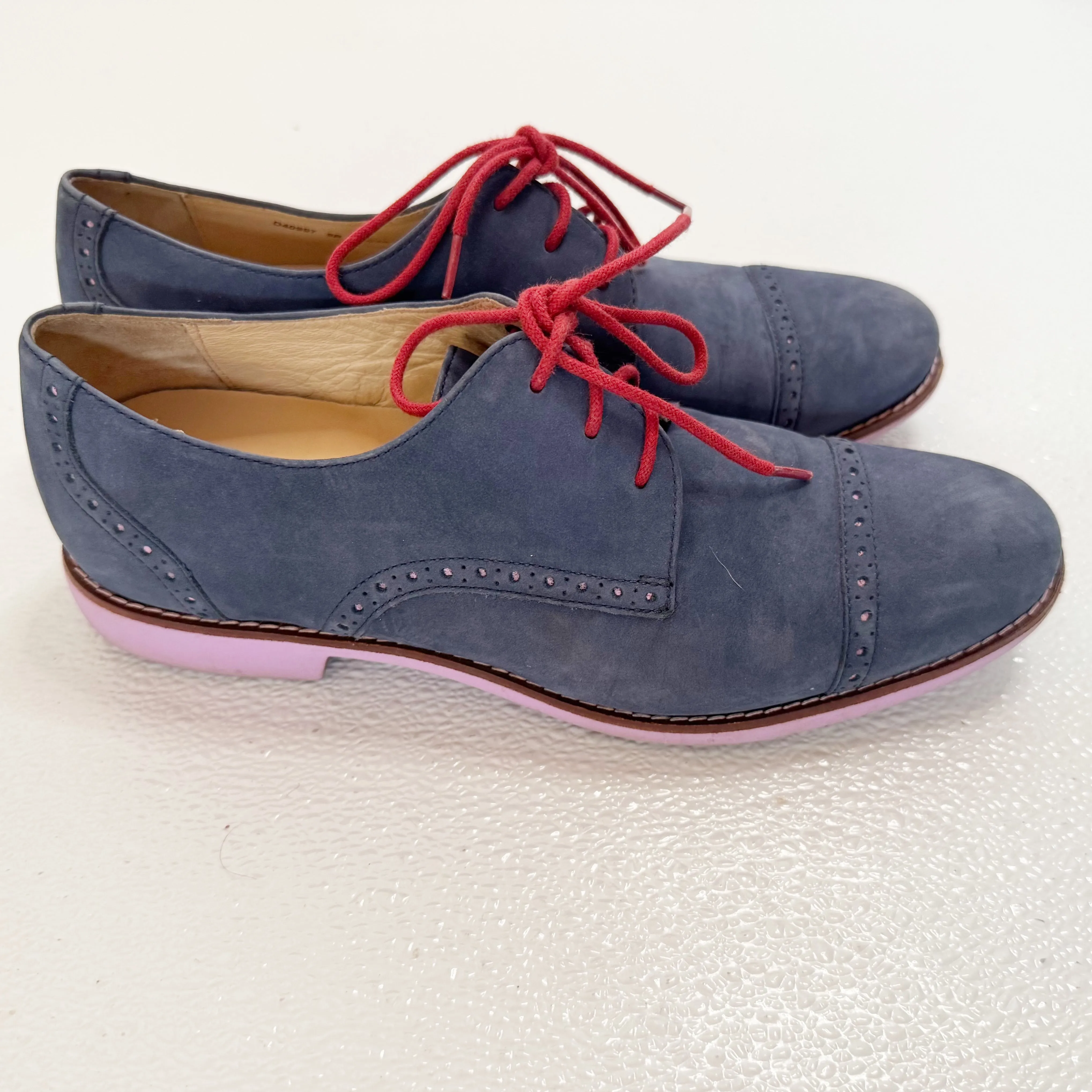 Cole Haan Blue Oxford Lace Up Preppy Shoes
