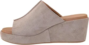 Corkys Footwear Here For It Slip-in 2.5 Inch Faux Suede Wrapped Wedge Sandal