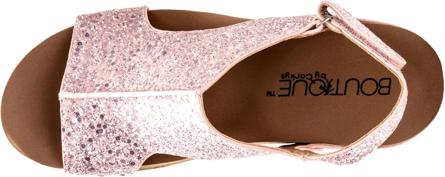 Corkys Footwear Womens Carley Wedges, Featuring Corkys EVA Foam Cushioned Insoles, A 2.5 Inch Heel, Lightweight For All Day Wear, And Hook And Loop Closure