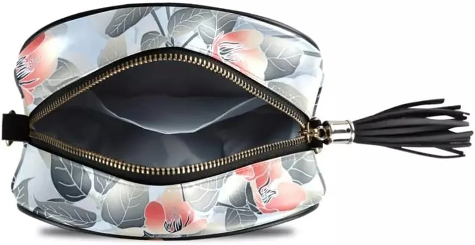 Crossbody Chain Bag and Handbags with Metal Chain Fashion Flower Small Package Shoulder Bag Women Leather Messenger Bag