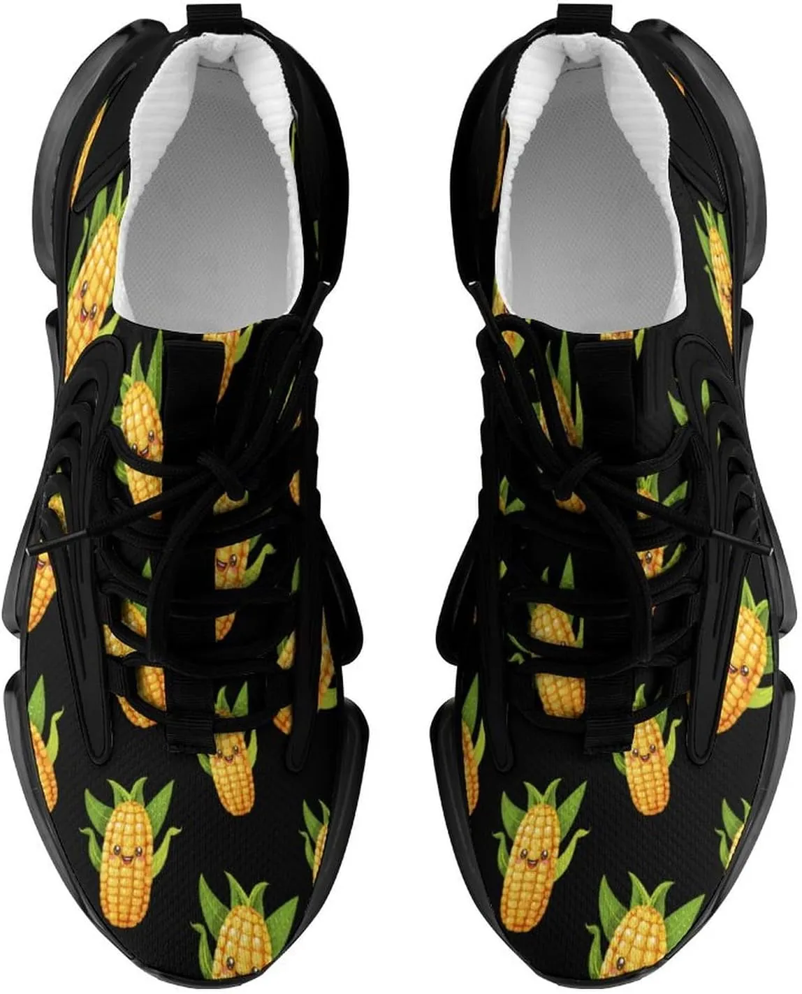 Cute Corn Vegetable Vegan Men's Tennis Shoes Fashion Athletic Sneakers for Sport Walking Running Workout