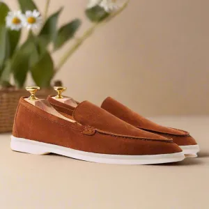 Cyrus Summer Tan Suede Loafer