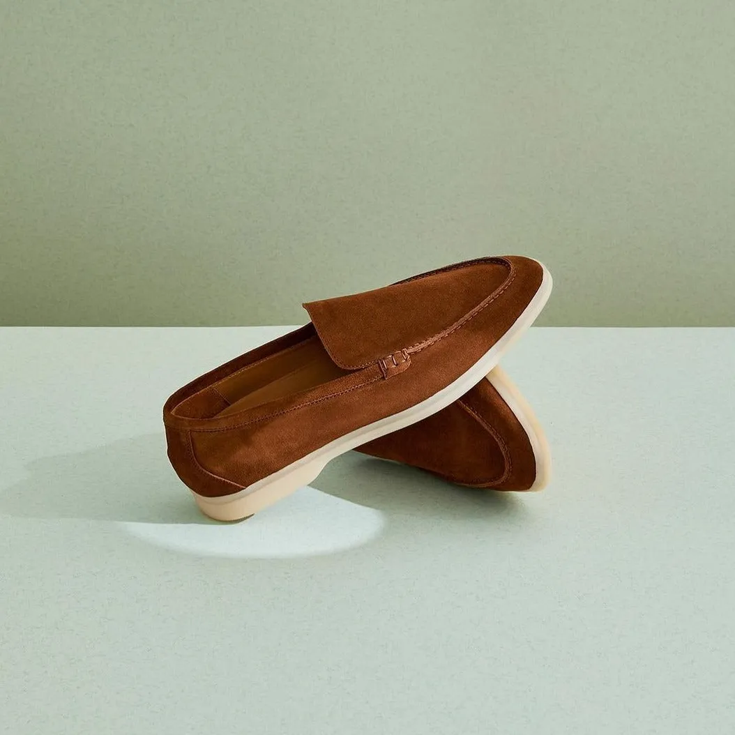 Cyrus Summer Tan Suede Loafer