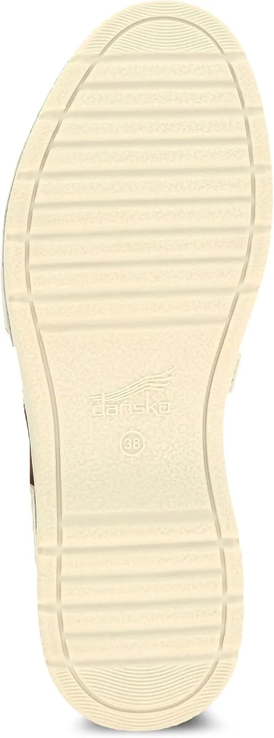 Dansko Rissa Closed Toe Sandal for Women - Unique and Stylish Shoe with Recycled Textile Linings and Leather Uppers - All-Day Legendary Comfort