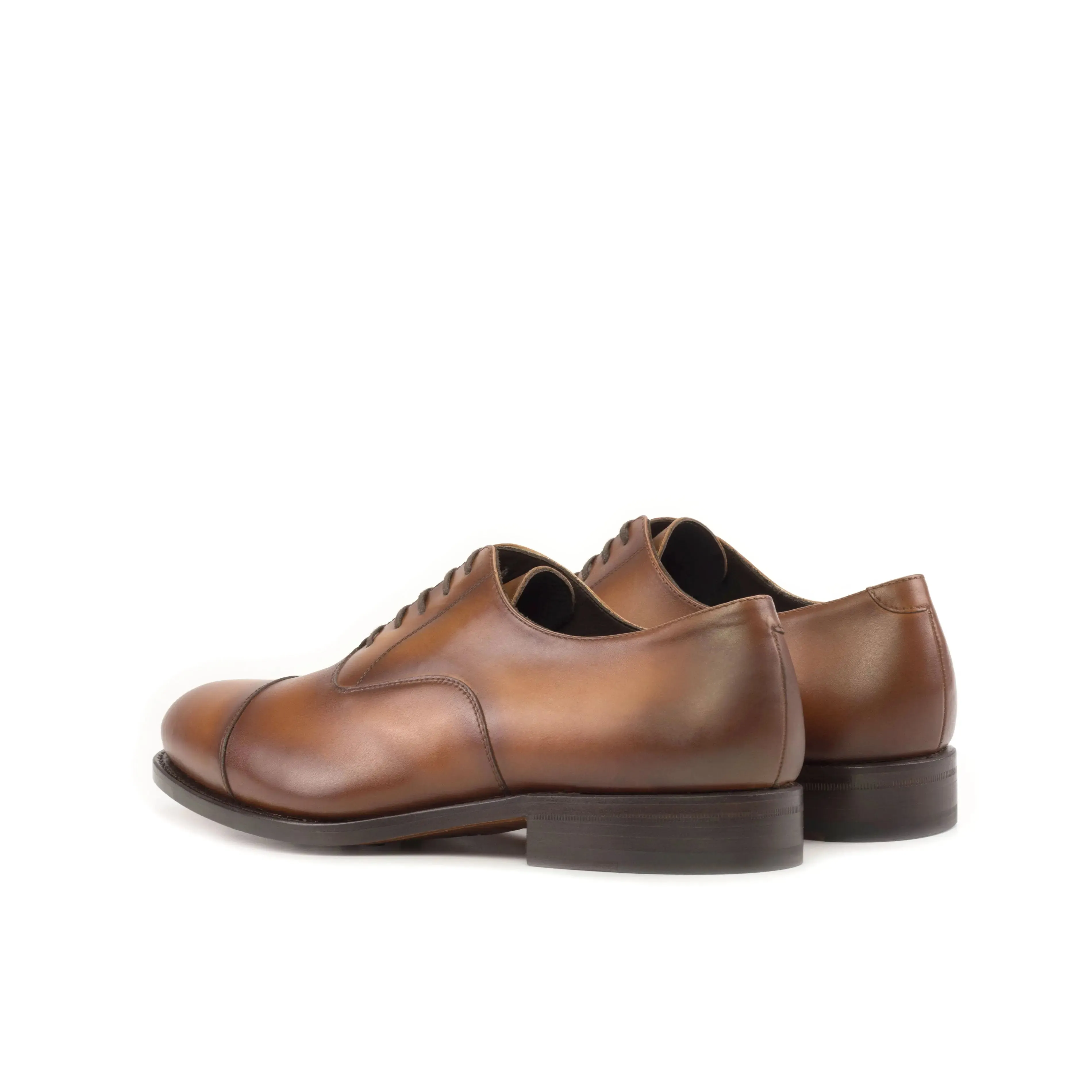 DapperFam Rafael in Brown Men's Italian Leather Oxford