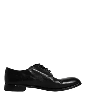 Derby Shoes Dolce & Men Leather Formal Gabbana Dress Black Future-proof Value-for-money