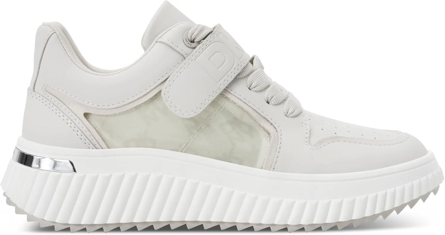 DKNY Women's Loami Platform Sneaker with Logo Detail Sport Sandal