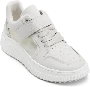 DKNY Women's Loami Platform Sneaker with Logo Detail Sport Sandal
