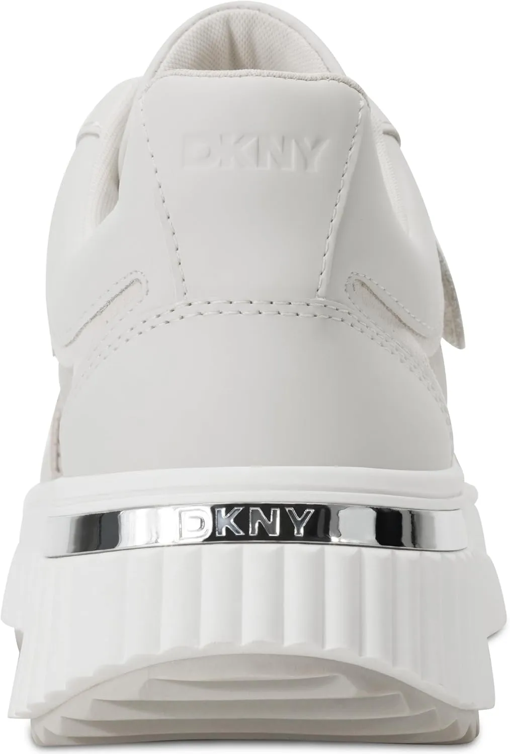 DKNY Women's Loami Platform Sneaker with Logo Detail Sport Sandal