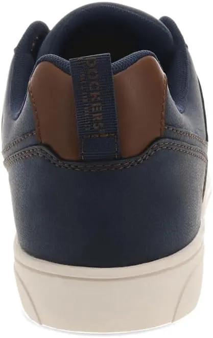 DOCKERS Mens Landon Synthetic Leather Casual Lace Up Sneaker Shoe