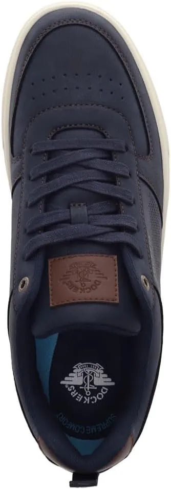 DOCKERS Mens Landon Synthetic Leather Casual Lace Up Sneaker Shoe