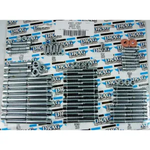 Drag Specialties Cam, Primary, Trans, Inspection, Derby Cover Chrome Socket-Head Bolt Set - Smooth MK188S
