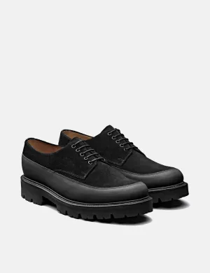 Earl (Suede/Leather) Grenson Affordable delivery fees 112560 Black - Expansive catalogue Shoe Derby