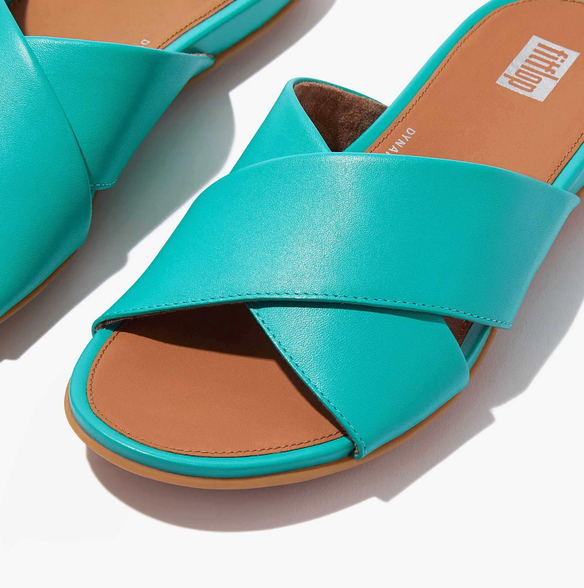 FitFlop GRACIE CROSS Womens Slides Tahiti Blue
