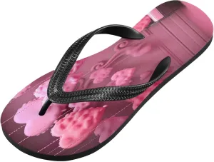 Flip Flop Sandal for Men Women Pink Romantic Balloon Summer Thong Sandal Beach Water Shoes,XS