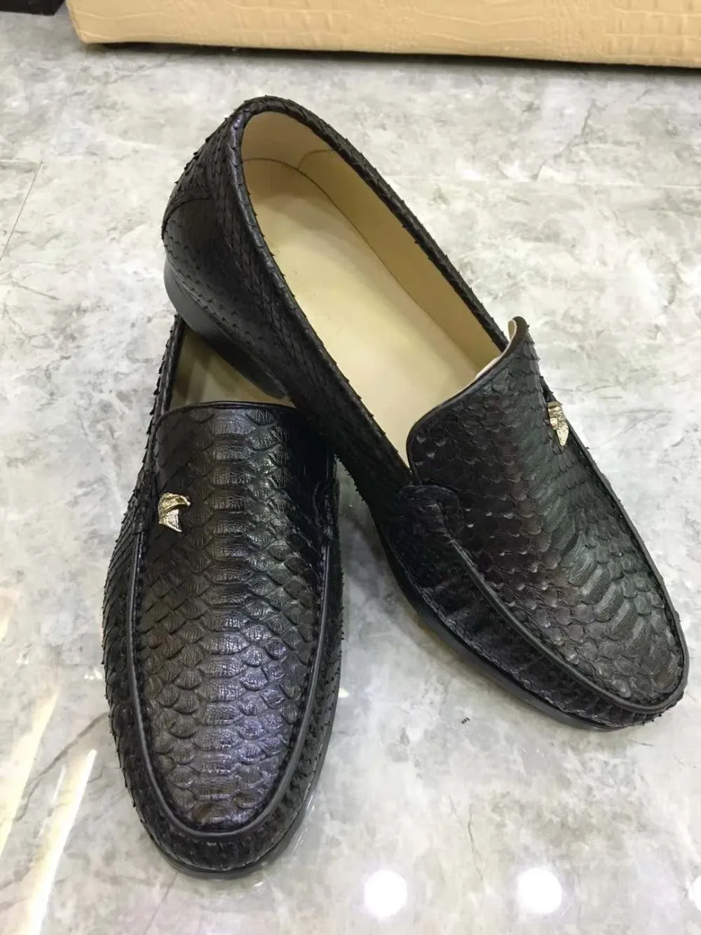 GENUINE PYTHON LOAFERS "RIDE ALONG"